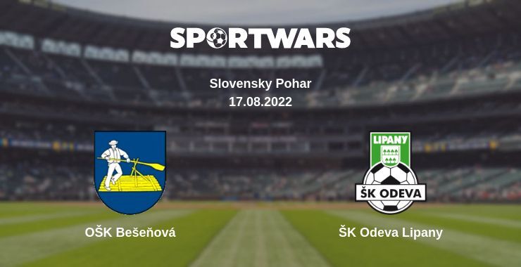 OŠK Bešeňová — ŠK Odeva Lipany, where to watch online broadcast