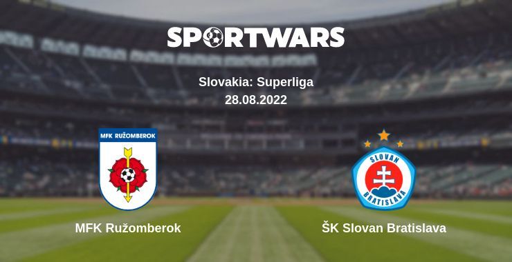 MFK Ružomberok — ŠK Slovan Bratislava watch online for free 28.08.2022