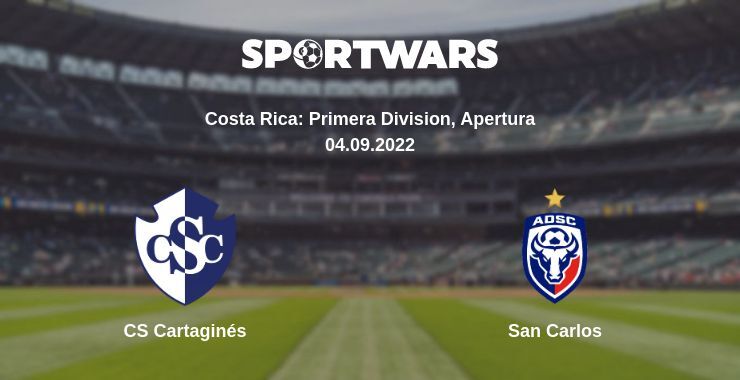 CS Cartaginés — San Carlos watch online for free 04.09.2022