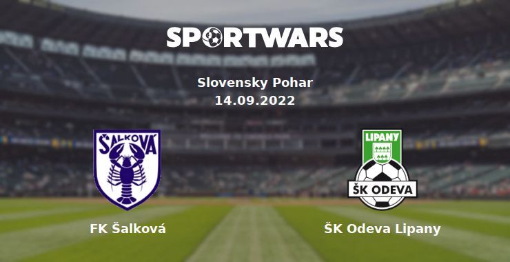 FK Šalková — ŠK Odeva Lipany watch online for free 14.09.2022