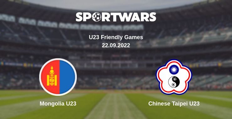 Mongolia U23 — Chinese Taipei U23 watch online for free 22.09.2022