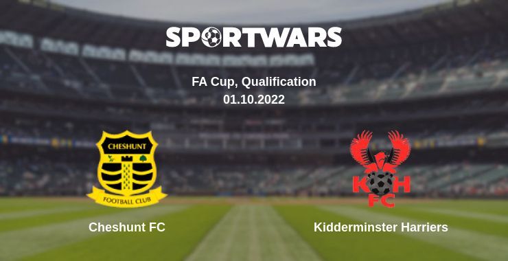 Cheshunt FC — Kidderminster Harriers watch online for free 01.10.2022