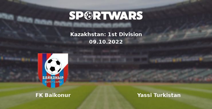 FK Baikonur — Yassi Turkistan watch online for free 09.10.2022