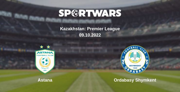 Astana — Ordabasy Shymkent watch online for free 09.10.2022