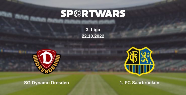 SG Dynamo Dresden — 1. FC Saarbrücken watch online for free 22.10.2022