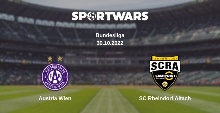 Austria Wien — SC Rheindorf Altach watch online for free 30.10.2022