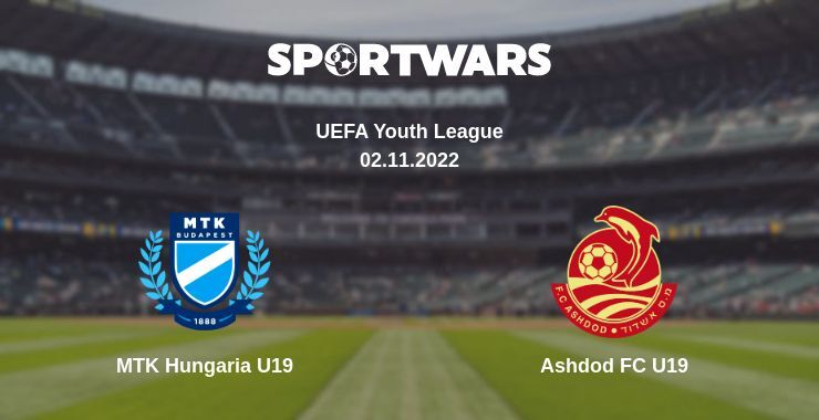 MTK Hungaria U19 — Ashdod FC U19 watch online for free 02.11.2022