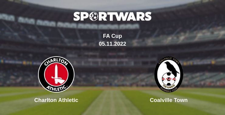 Result of the Charlton Athletic — Coalville Town match, 05.11.2022