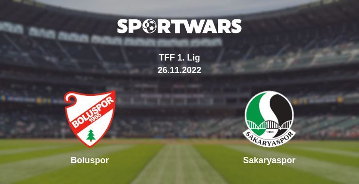 Boluspor — Sakaryaspor watch online for free 26.11.2022