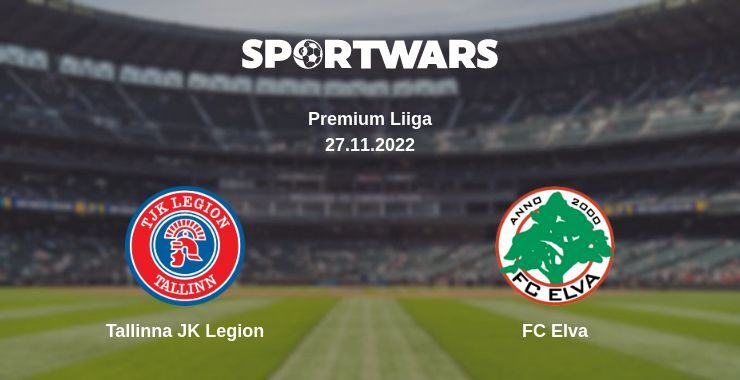 Tallinna JK Legion — FC Elva watch online for free 27.11.2022