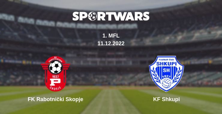 FK Rabotnički Skopje — KF Shkupi watch online for free 11.12.2022