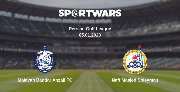 Malavan Bandar Anzali FC — Naft Masjed Soleyman watch online for free 05.01.2023