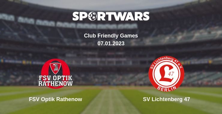 FSV Optik Rathenow — SV Lichtenberg 47 watch online for free 07.01.2023