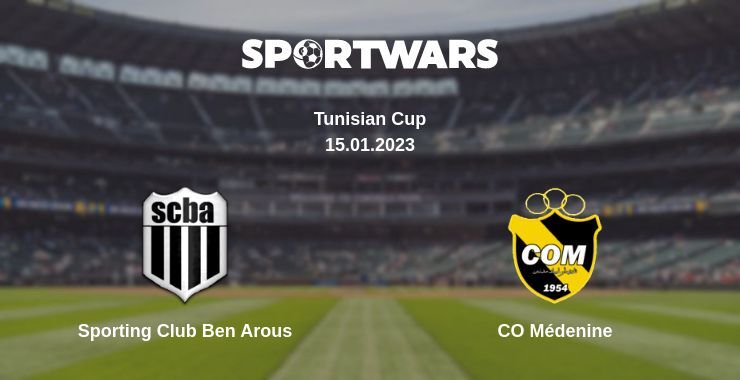 Sporting Club Ben Arous — CO Médenine watch online for free 15.01.2023