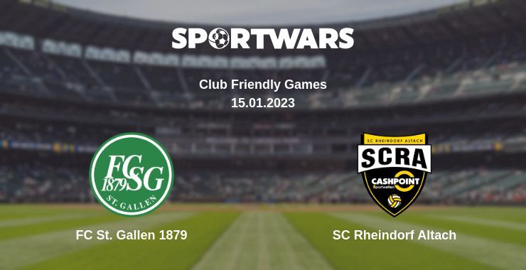 Result of the FC St. Gallen 1879 — SC Rheindorf Altach match, 15.01.2023