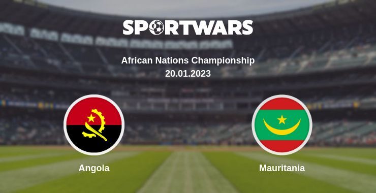 Result of the Angola — Mauritania match, 20.01.2023