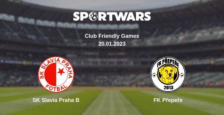 Result of the SK Slavia Praha B — FK Přepeře match, 20.01.2023