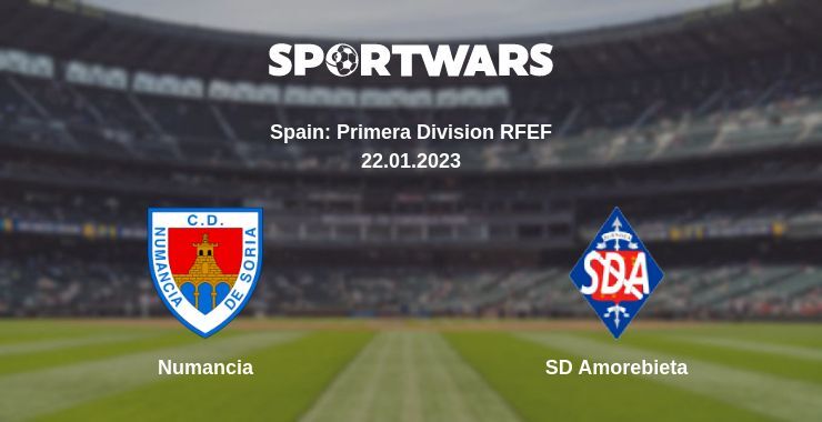 Result of the Numancia — SD Amorebieta match, 22.01.2023