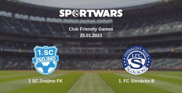 1 SC Znojmo FK — 1. FC Slovácko B watch online for free 25.01.2023