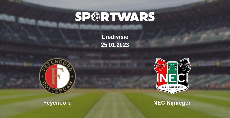 Feyenoord — NEC Nijmegen watch online for free 25.01.2023