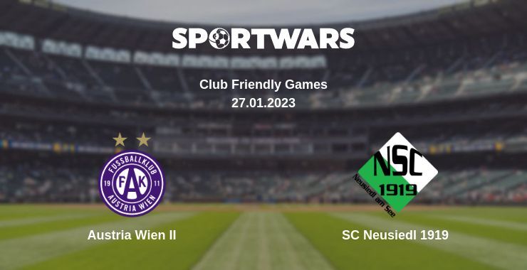 Austria Wien II — SC Neusiedl 1919 watch online for free 27.01.2023