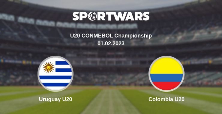 Uruguay U20 — Colombia U20 watch online for free 01.02.2023