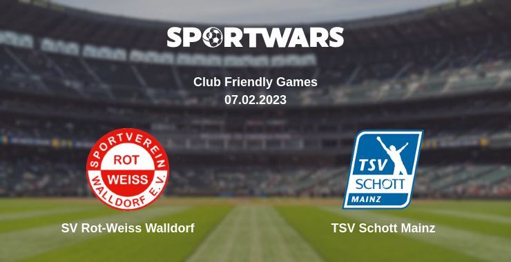 SV Rot-Weiss Walldorf — TSV Schott Mainz watch online for free 07.02.2023