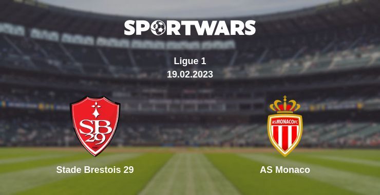 Stade Brestois 29 — AS Monaco watch online for free 19.02.2023