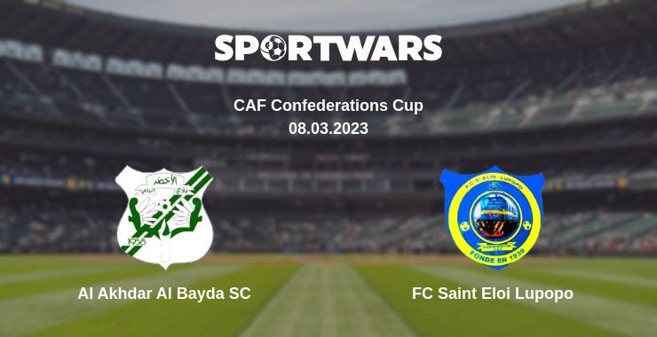 Al Akhdar Al Bayda SC — FC Saint Eloi Lupopo watch online for free 08.03.2023