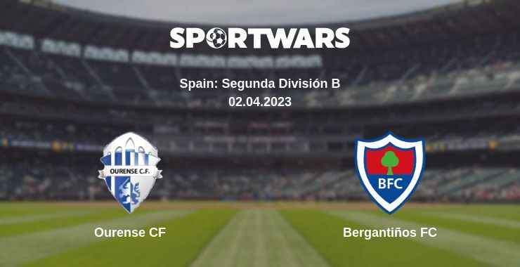 Result of the Ourense CF — Bergantiños FC match, 02.04.2023