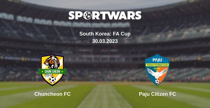 Chuncheon FC — Paju Citizen FC watch online for free 30.03.2023