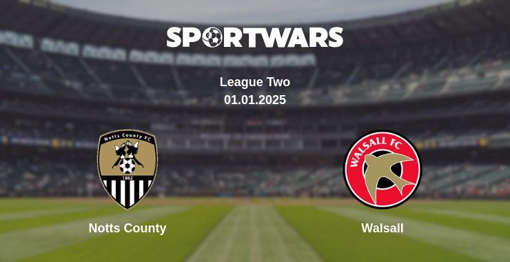 Notts County — Walsall watch online broadcast, 01.01.2025