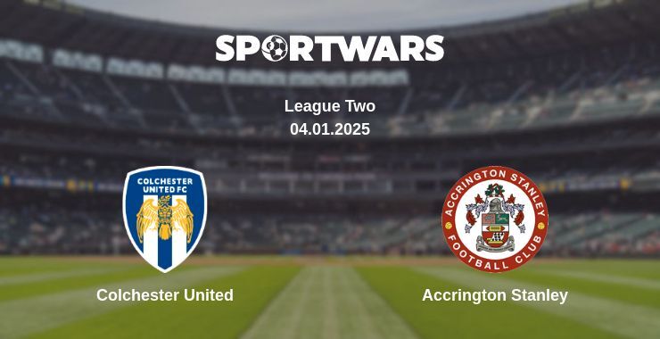 Colchester United — Accrington Stanley watch online broadcast, 04.01.2025