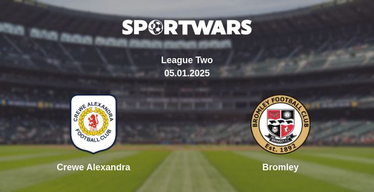 Crewe Alexandra — Bromley watch online broadcast, 05.01.2025