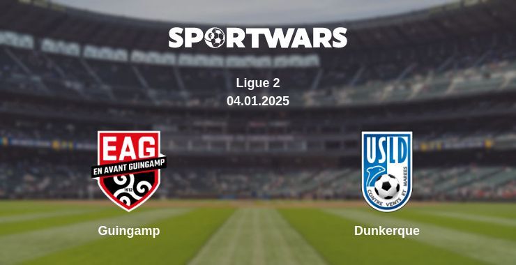 Guingamp — Dunkerque watch online broadcast, 04.01.2025