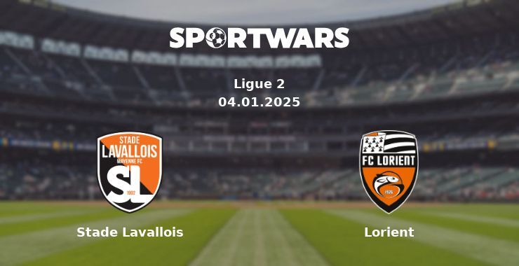 Stade Lavallois — Lorient watch online for free 04.01.2025