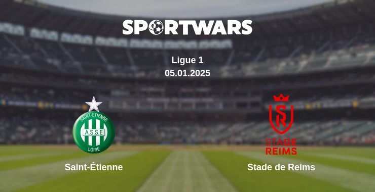 Saint-Étienne — Stade de Reims watch online broadcast, 04.01.2025