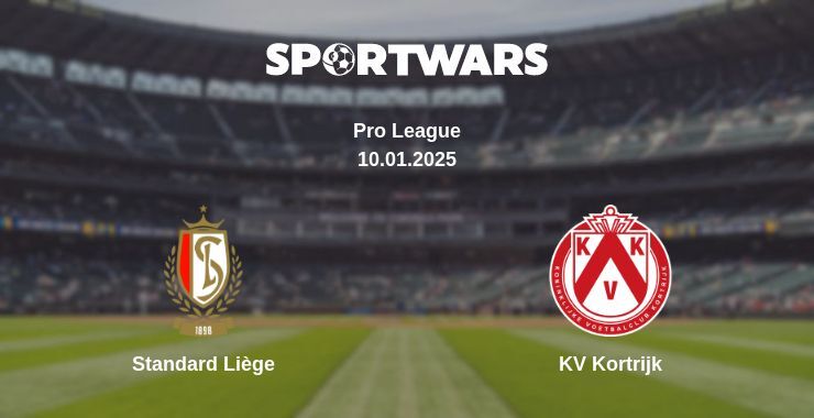 Standard Liège — KV Kortrijk watch online for free 10.01.2025