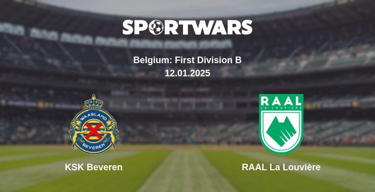 KSK Beveren — RAAL La Louvière watch online broadcast, 12.01.2025