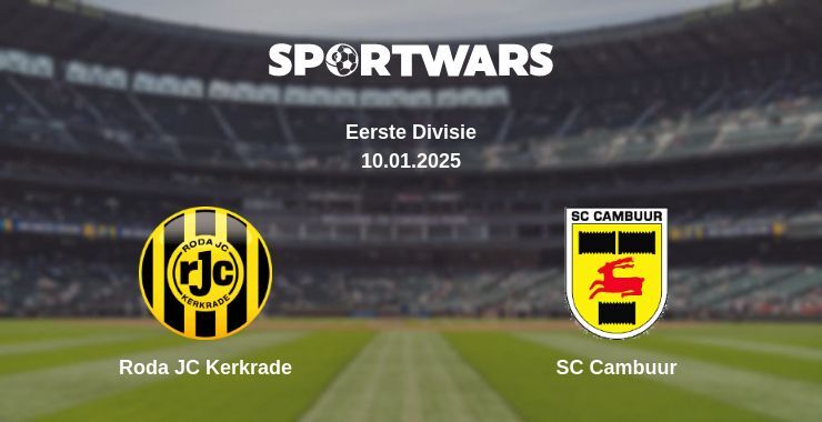 Roda JC Kerkrade — SC Cambuur watch online broadcast, 10.01.2025