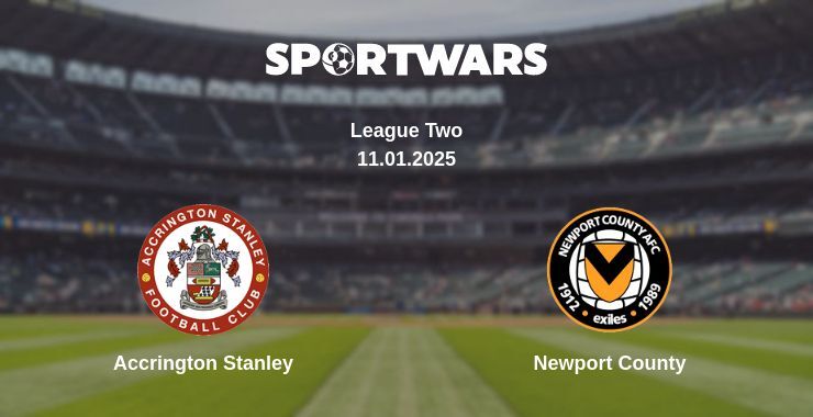 Accrington Stanley — Newport County watch online for free 11.01.2025