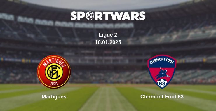 Martigues — Clermont Foot 63 watch online broadcast, 10.01.2025