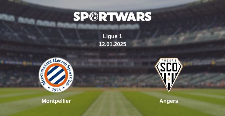 Montpellier — Angers watch online for free 12.01.2025