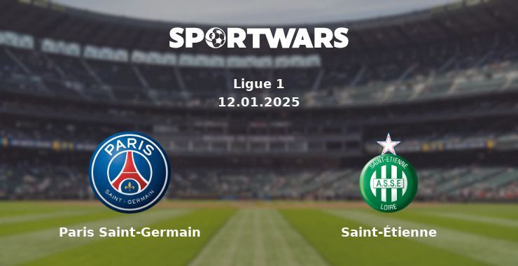 Paris Saint-Germain — Saint-Étienne watch online for free 12.01.2025