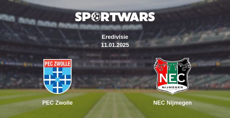 PEC Zwolle — NEC Nijmegen watch online broadcast, 11.01.2025