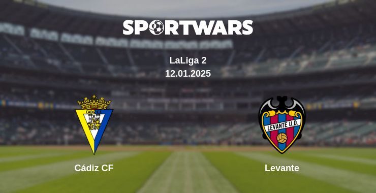 Cádiz CF — Levante watch online for free 12.01.2025