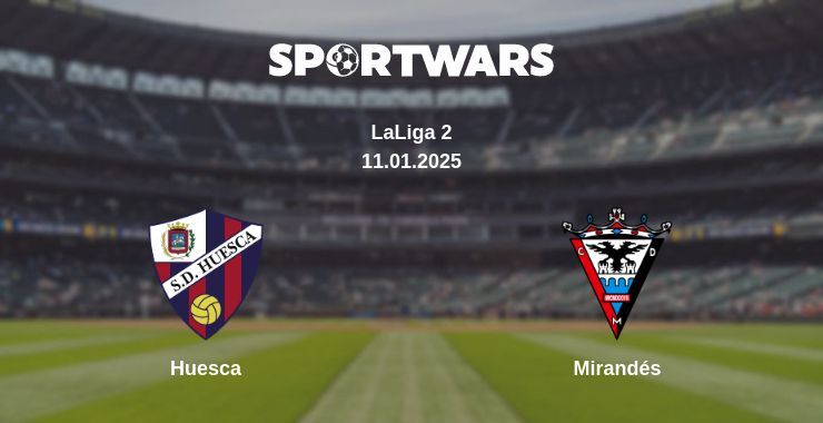 Huesca — Mirandés watch online broadcast, 11.01.2025