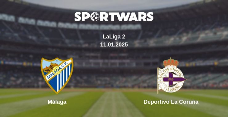 Málaga — Deportivo La Coruña watch online broadcast, 11.01.2025