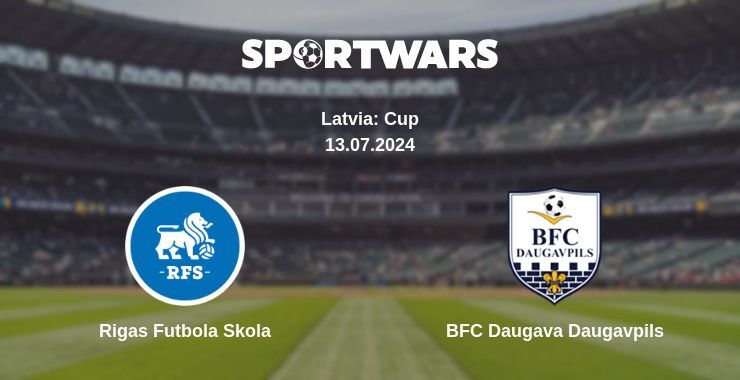 Result of the Rigas Futbola Skola — BFC Daugava Daugavpils match, 13.07.2024