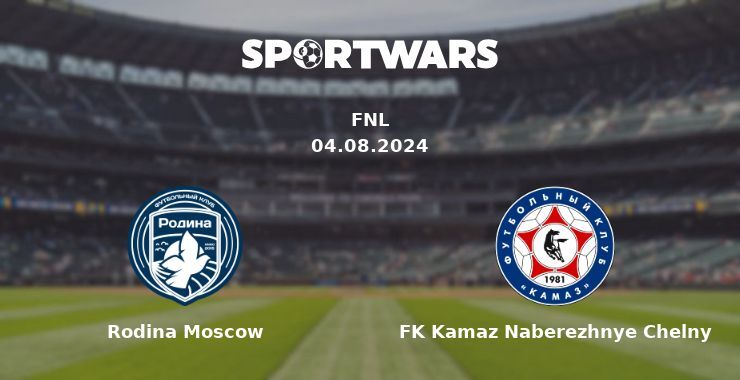 Rodina Moscow — FK Kamaz Naberezhnye Chelny watch online for free 04.08.2024